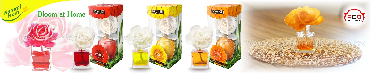 Vůně květina Bloom at Home NATURAL FRESH - aroma difuzér - přírodní bytová vůně ve tvaru květiny